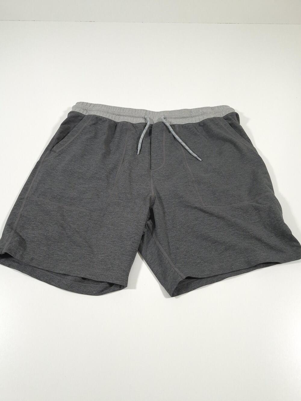 Marine Layer Weekend Sport Shorts Men’s L Charcoal 7” Stretch Gym Performance